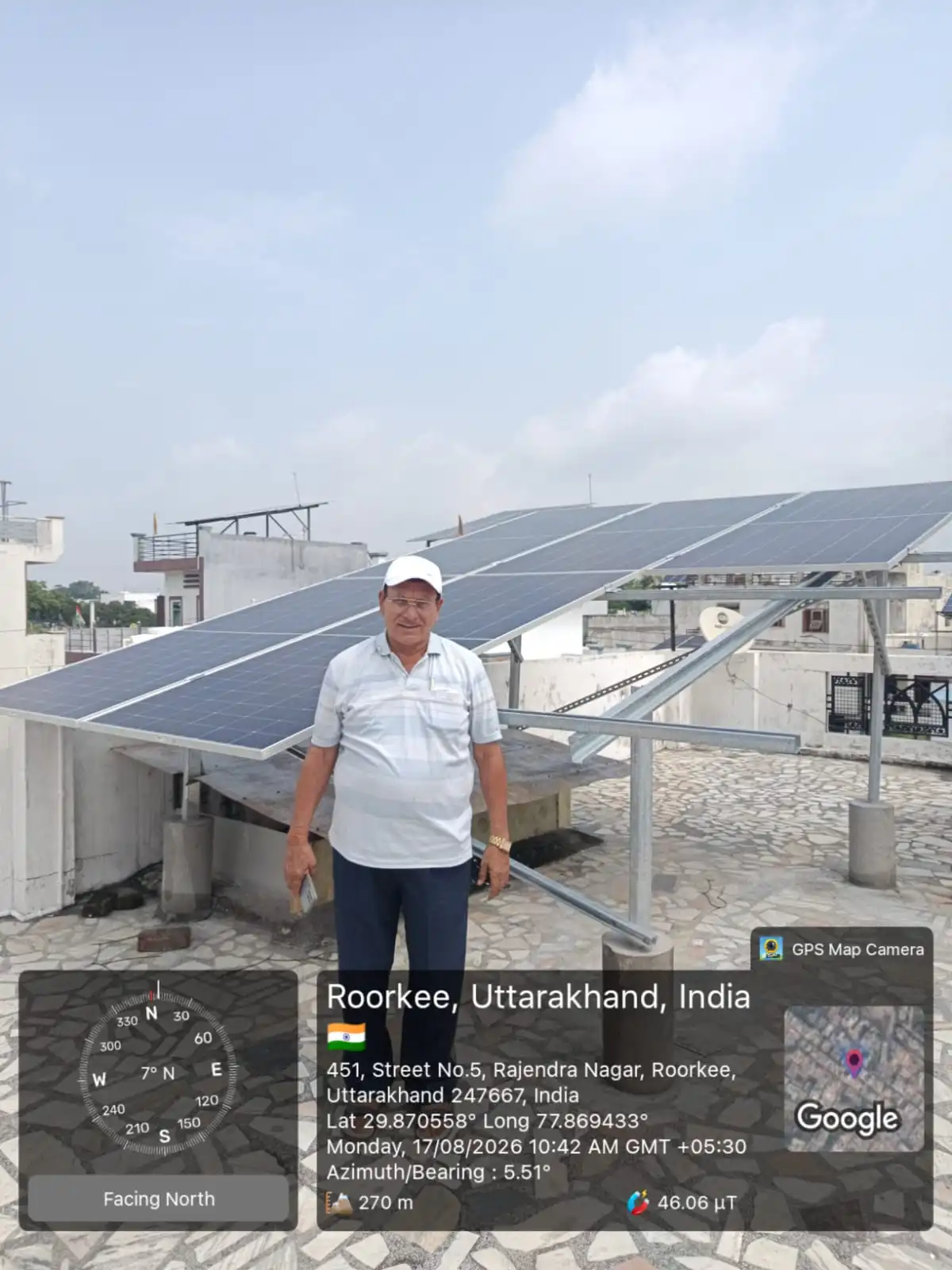 Industrial factory solar installation