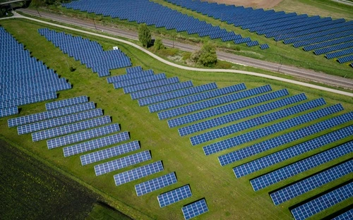 Industrial solar installation project